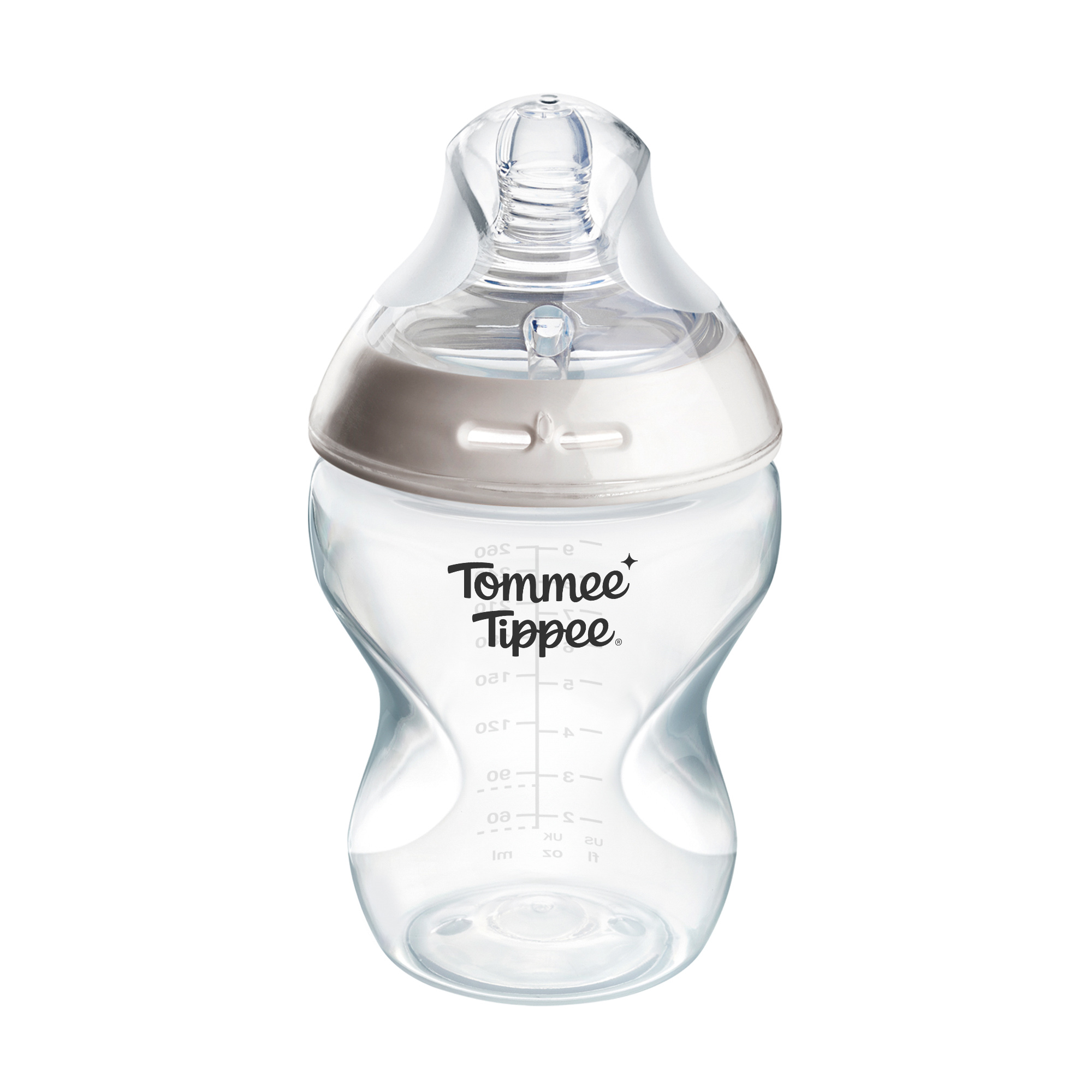 Tommee Tippee Natural Start önsterilizáló cumisüveg ANTI-COLIC cumival lassú áramlás 260 ml 0h+