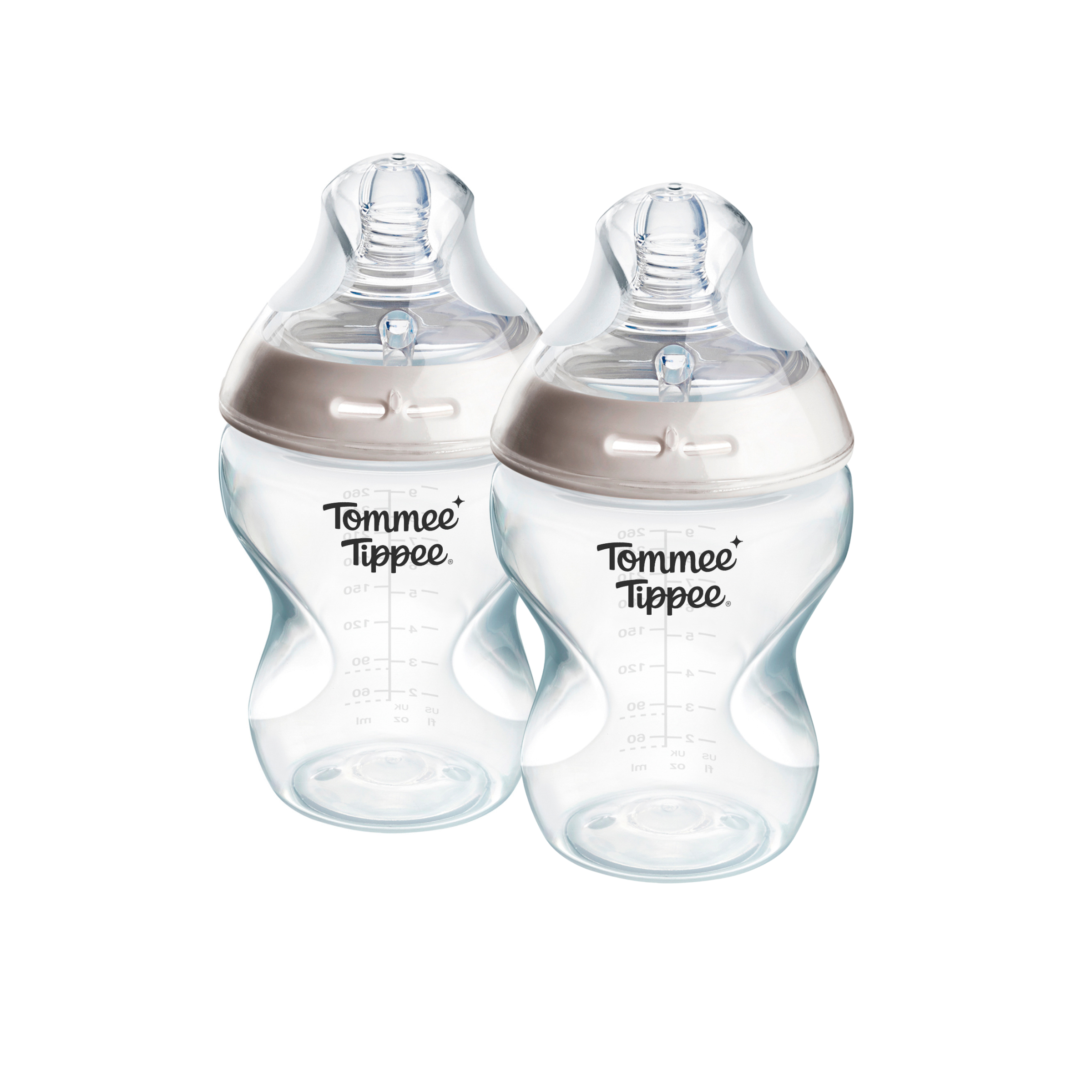 Tommee Tippee Natural Start önsterilizáló cumisüveg ANTI-COLIC cumival lassú áramlás 260 ml 0h+, 2 db
