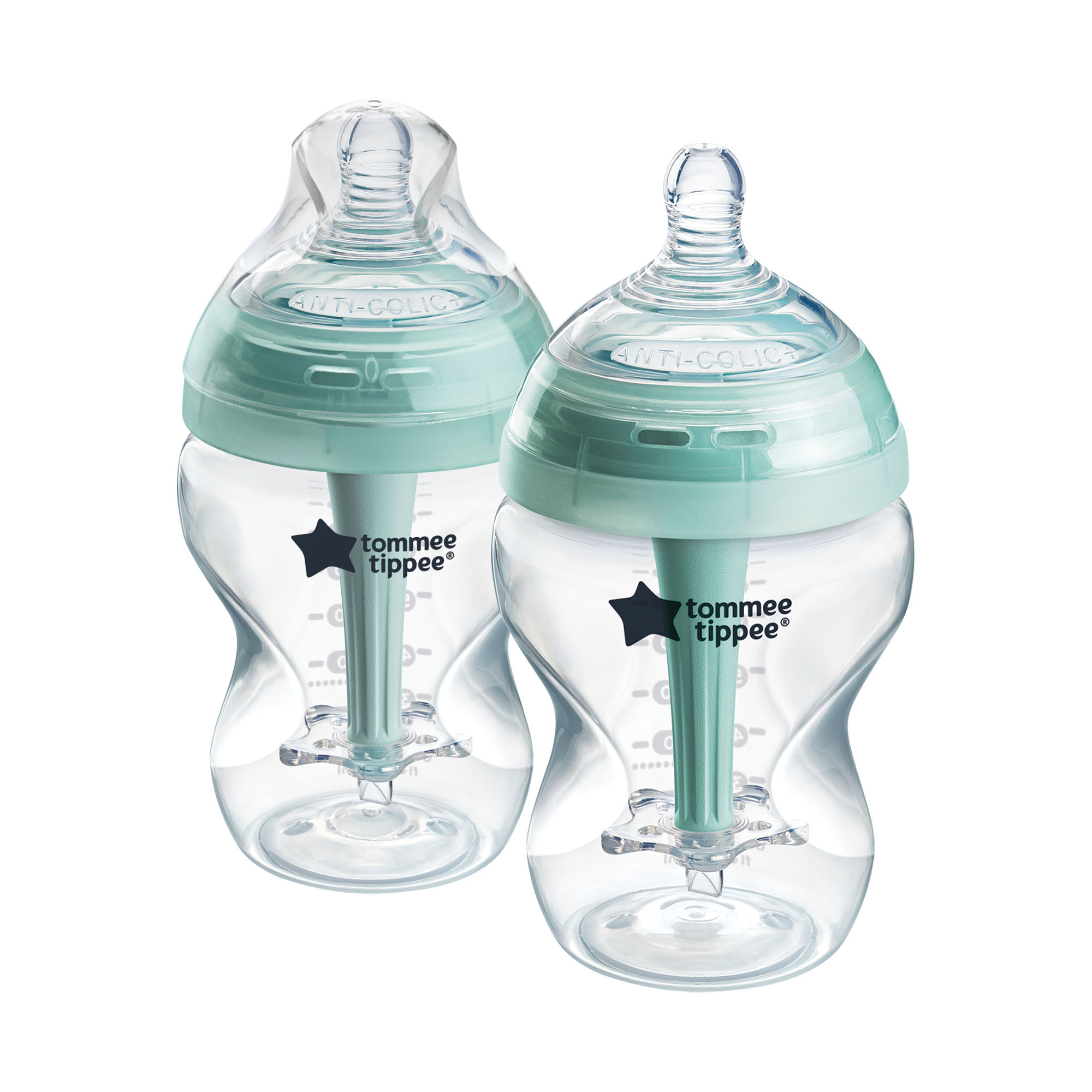 Tommee Tippee ADVANCED ANTI-COLIC Samosterilizační Kojenecká Lahev Pomalý Průtok 260 ml 0m+, 2 ks