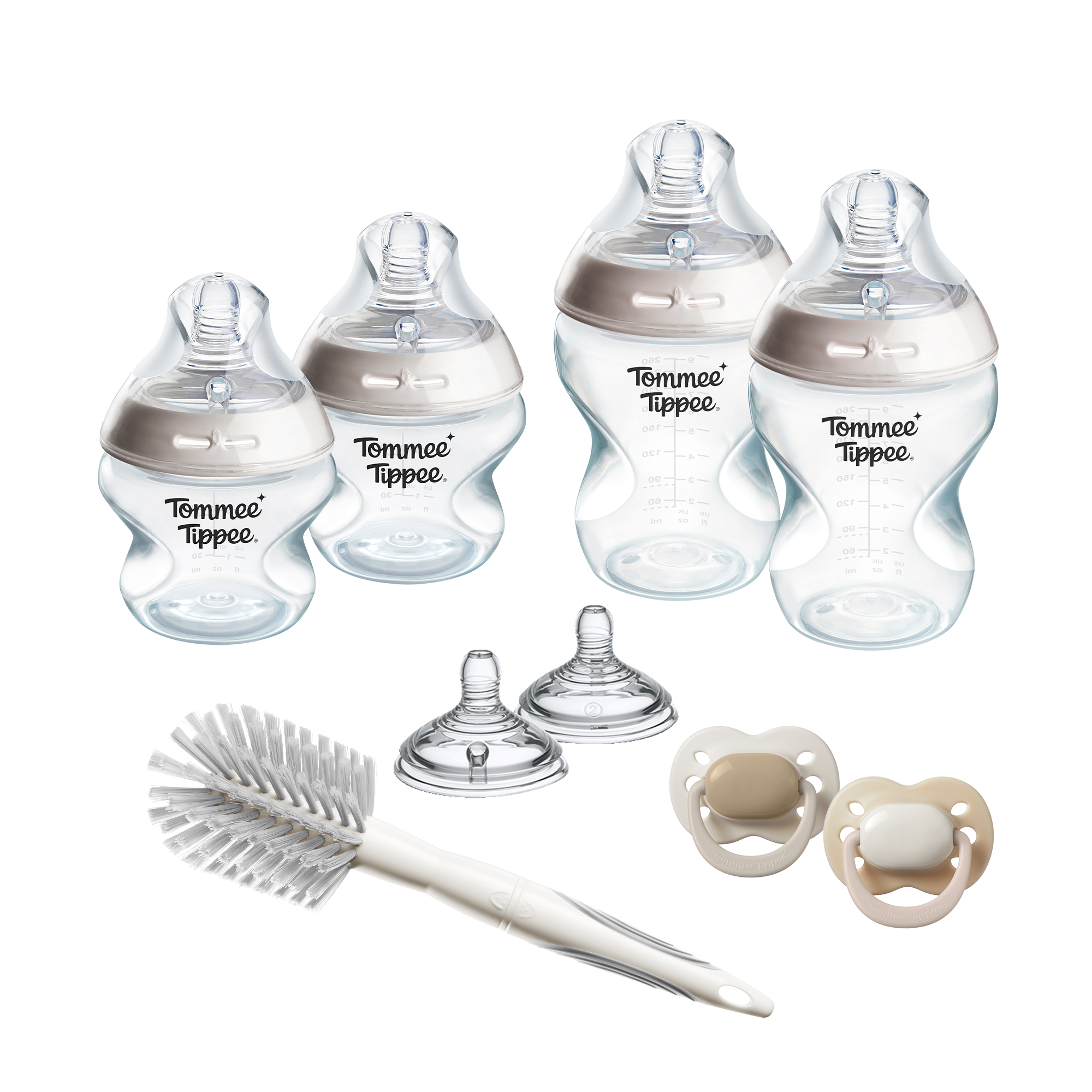Tommee Tippee Natural Start ANTI-COLIC újszülött kezdőcsomag önsterilizáló cumisüvegekkel, 0h+, Fehér